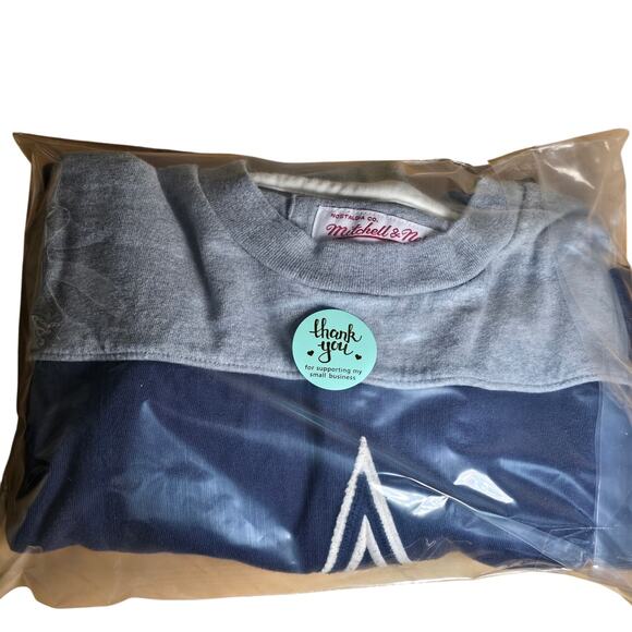 Vintage Mitchell & Ness Throwback Cowboys Men's M Soft Long Sleeve Sweatshirt - Picture 10 of 10